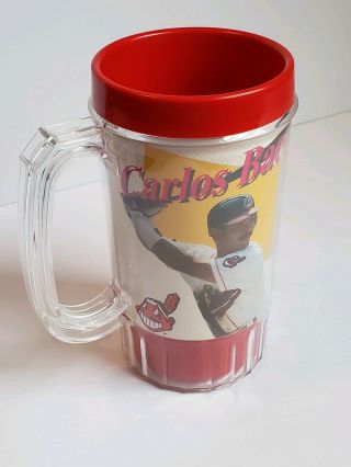 Vintage Baerga Cleveland Indians Pepsi Plastic Cup Mug Mlb Souvenir Chief Wahoo