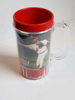 VINTAGE Baerga Cleveland Indians pepsi plastic cup mug MLB souvenir Chief Wahoo 2