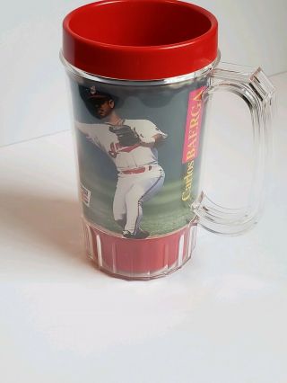 VINTAGE Baerga Cleveland Indians pepsi plastic cup mug MLB souvenir Chief Wahoo 4