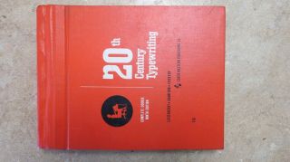 Vintage 1967 - 20th Century Typewriting Complete Course Book 9th Edition