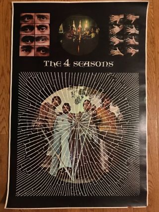 The Four Seasons Band Vintage Poster 1969 Two Sided Philips Mercury Records