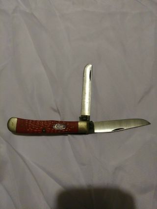 Vintage Case Xx Red Bone 3.  5 " Trapper Knife