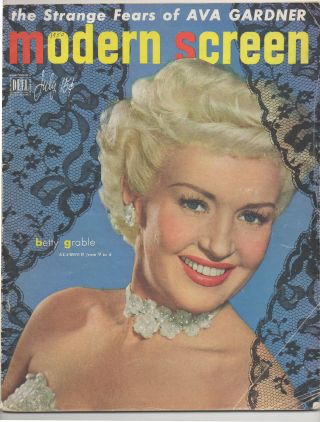 Vintage July 1950 Motion Picture Betty Grable Shirley Temple Roy Rogers