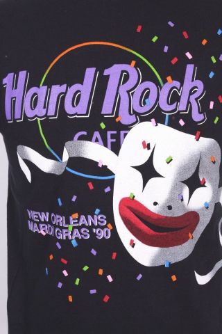 Vtg 1990 Hard Rock Cafe Mardi Gras Orleans T Shirt Ds Usa Mens Medium