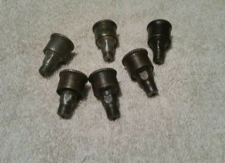(6) Vintage Steel Grease Cups For Hit Miss Gas Steam Engine
