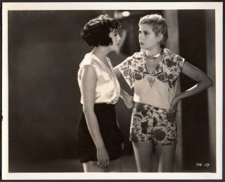Bebe Daniels & Lilyan Tashman Lost Silent Film 1928 Vintage Orig Photo