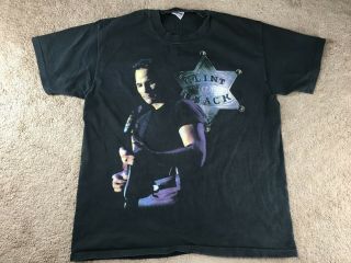 Vintage Clint Black Shirt Xl Country Music 1993 Tour Concert Badge 90s Rap Tee