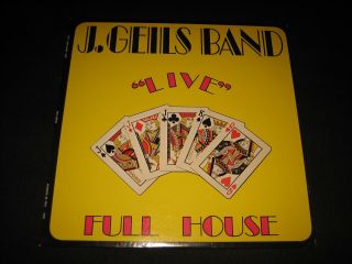 Vintage 1972 The J.  Geils Band " Live: Full House " Lp - Atlantic (sd - 7241) Ex,
