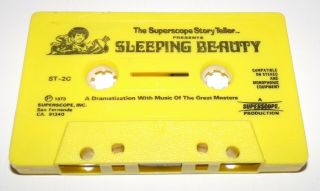 Vintage 1973 Superscope Sleeping Beauty Story Book Cassette - Vgc