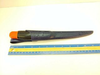 Sea King Part Ii Floater Blade Fillet Knife W/ Sheath Made In Japan Hi - Cut Vtg