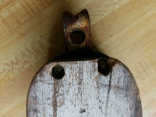 Vintage Pulley Single Anvil Maker American (Block and tackle) 5