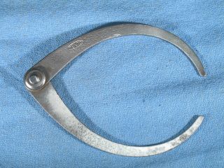 Vintage Pexto P.  S.  &w.  Co 4 " Long Flat Leg Firm Joint Outside Calipers