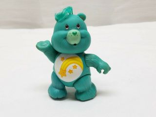 Vintage 1983 Agc Care Bears Action Figure Poseable Kenner 3 " Wish Star Blue Toy