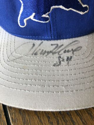 vintage detroit lions hat Signed By Herman Moore Pre Worn 2