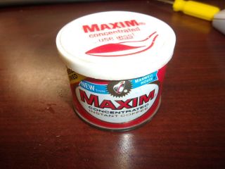 Vintage Maxim Concentrated Instant Coffee Tin 1/2 Oz