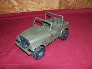 Old Toy Army Men Green Jeep Processed Plastic Co 9370 Vintage Military Vehicle 8