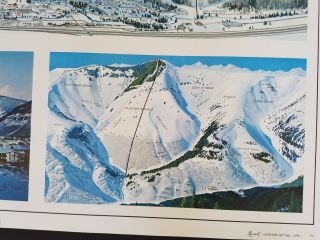 VINTAGE 1960 ' s VAIL COLORADO SKI COUNTRY LIFT MAPS POSTER HAL SHELTON 2