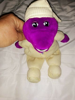 Vintage Barney The Dinosaur In Pajamas Plush Toy
