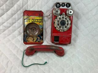 Vintage Gong Bell Co.  Children’s Tin Telephone