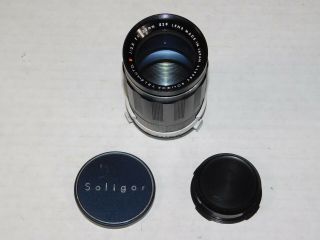Vintage Soligor Tele Auto E 1:3.  5 135mm Slr Camera Photography Lens Made Japan