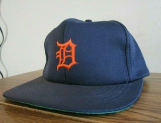 Vintage Detroit Tigers Snapback Hat Orange D Ronald Mcdonald House
