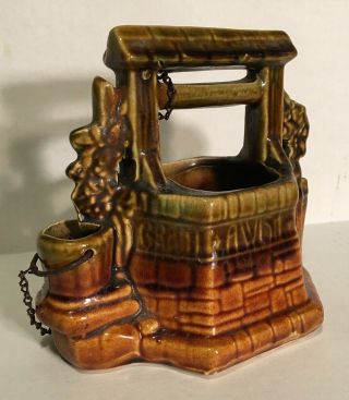 Vintage Mccoy Pottery Wishing Well Planter