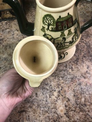 Vintage Metlox Poppytrail Homestead Provincial California Pottery Coffee/Tea Pot 2