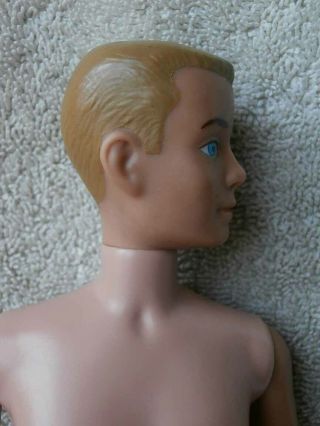 Vintage 1960 ' s Blonde Painted Hair KEN Doll 6