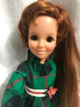 Vintage 1972 Chrissy Look Around Doll With Dress 2