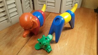 Vintage Tupperware Toys Zoo It Yourself Parts