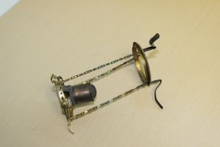Unusual Vintage Brass Oil Lamp Flame Spreader