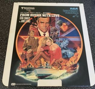 Vintage James Bond: From Russia With Love Movie Ced Selectavision Video Disc