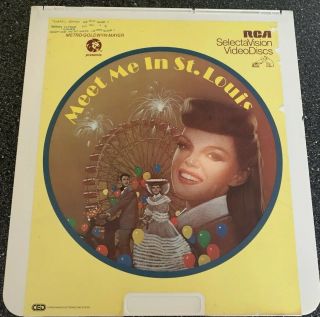 Vintage Meet Me In St.  Louis Movie Ced Selectavision Video Disc Judy Garland