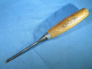 Vintage Marples 1/4 " Wide Beveled Edge Chisel Woodworking Tool
