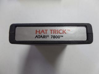 Atari 7800 HAT TRICK Hockey Game Cartridge Vintage 1987 2