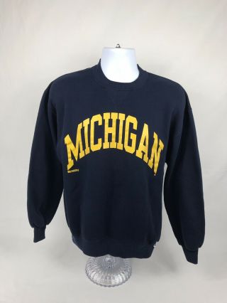 Vtg 90’s Russell Athletic Michigan Wolverines Crewneck Sweatshirt Size Large