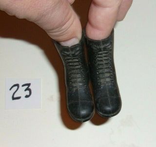 1964 Vintage Gi Joe Tall Black Boots Stamped 1 & 2 23