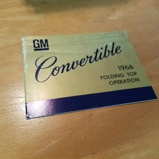 Vintage 1966 Gm Convertible Cadillac How To Operate The Folding Top