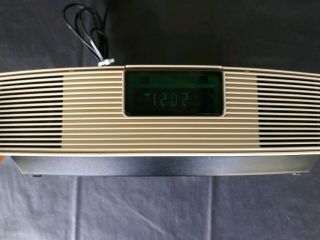 Vintage Bose Wave Radio Awr1 - 1w Parts White Powers On No Sound