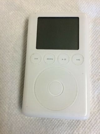 Apple Ipod Classic 40gb 3rd Generation White Model A1040 Vintage Dated 2003