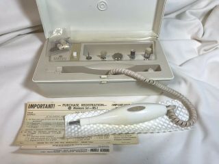 General Electric Manicure Pedicure Set Model B1ms - 1 Vintage Tool W/ Hard Case