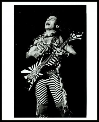 1980s Rudy Sarzo On Stage Vintage Photo Quiet Riot Whitesnake Bass Gp