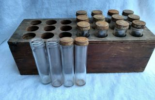 Vintage Alka Seltzer 21 Bottle Wooden Display Rack With 16 Alka Selter Bootles 2
