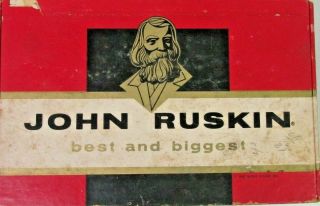 Vintage John Ruskin Perfecto Extra 6¢,  Cigar Box,  Alabama Factory C - 248