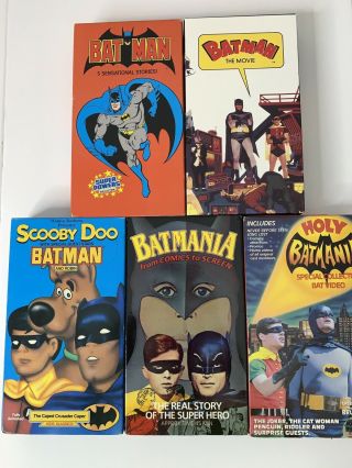 Batman And Robin Scooby Doo Batmania Bruce Lee Vintage Collectible Vhs Tapes