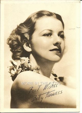 Betty Furness Vintage Hollywood Fan Photo 1