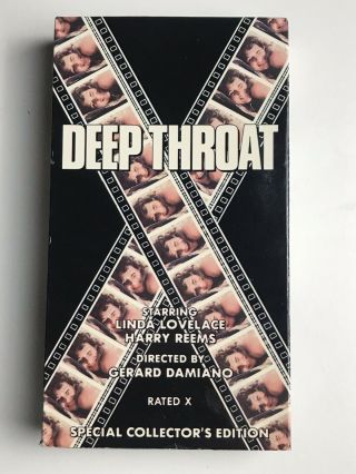 Vintage Deep Throat Collectors Edition Vhs Linda Lovelace