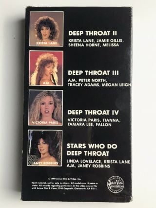 Vintage Deep Throat Collectors Edition VHS Linda Lovelace 3