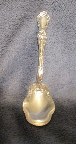 Vintage 1835 R.  Wallace A1 Silver Plate Shell Bowl Sugar Spoon