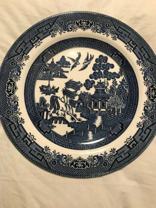Vintage Churchill England Willow Blue 10.  5” Dinner Plate 7 Available